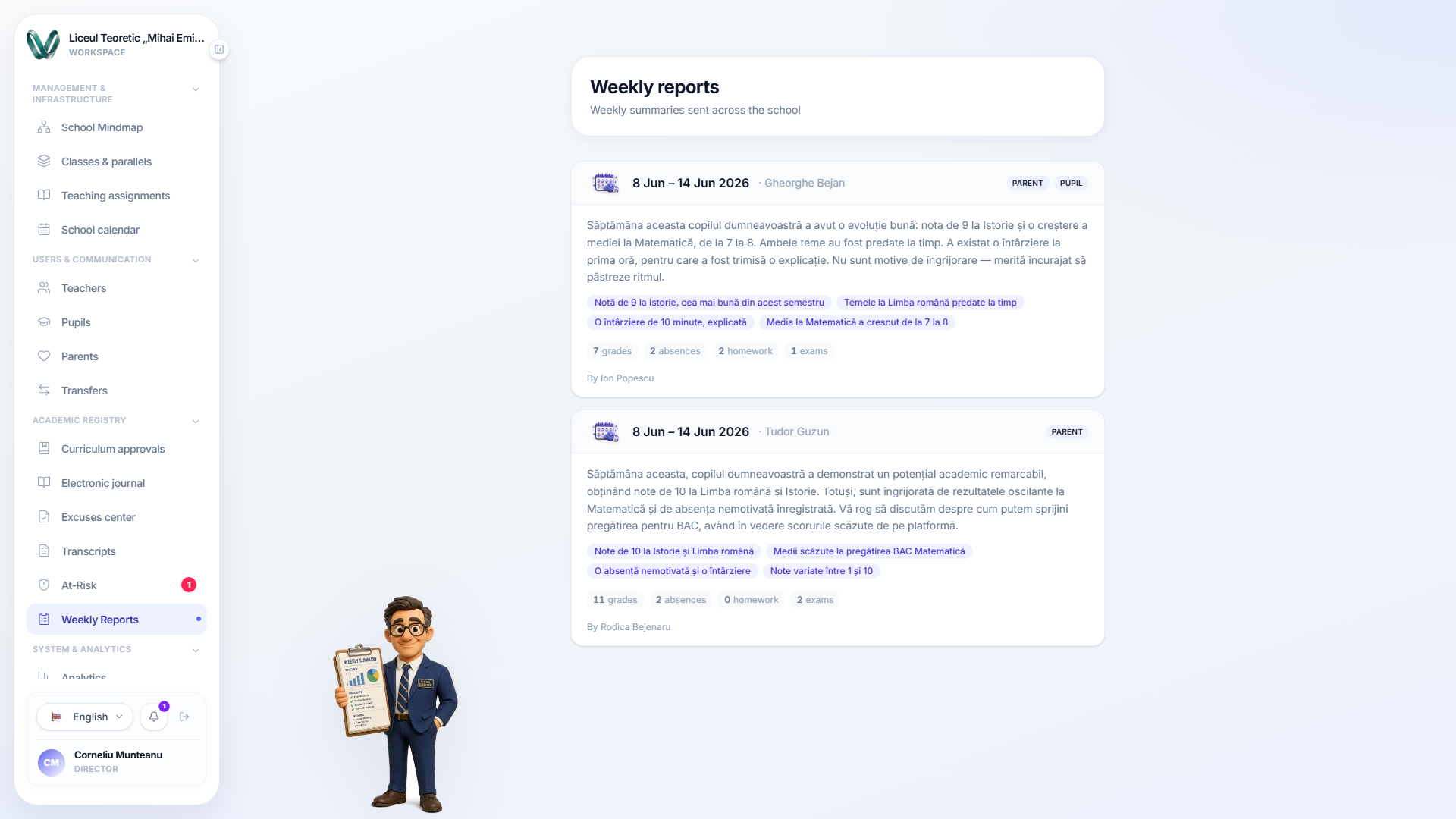 The Weekly reports