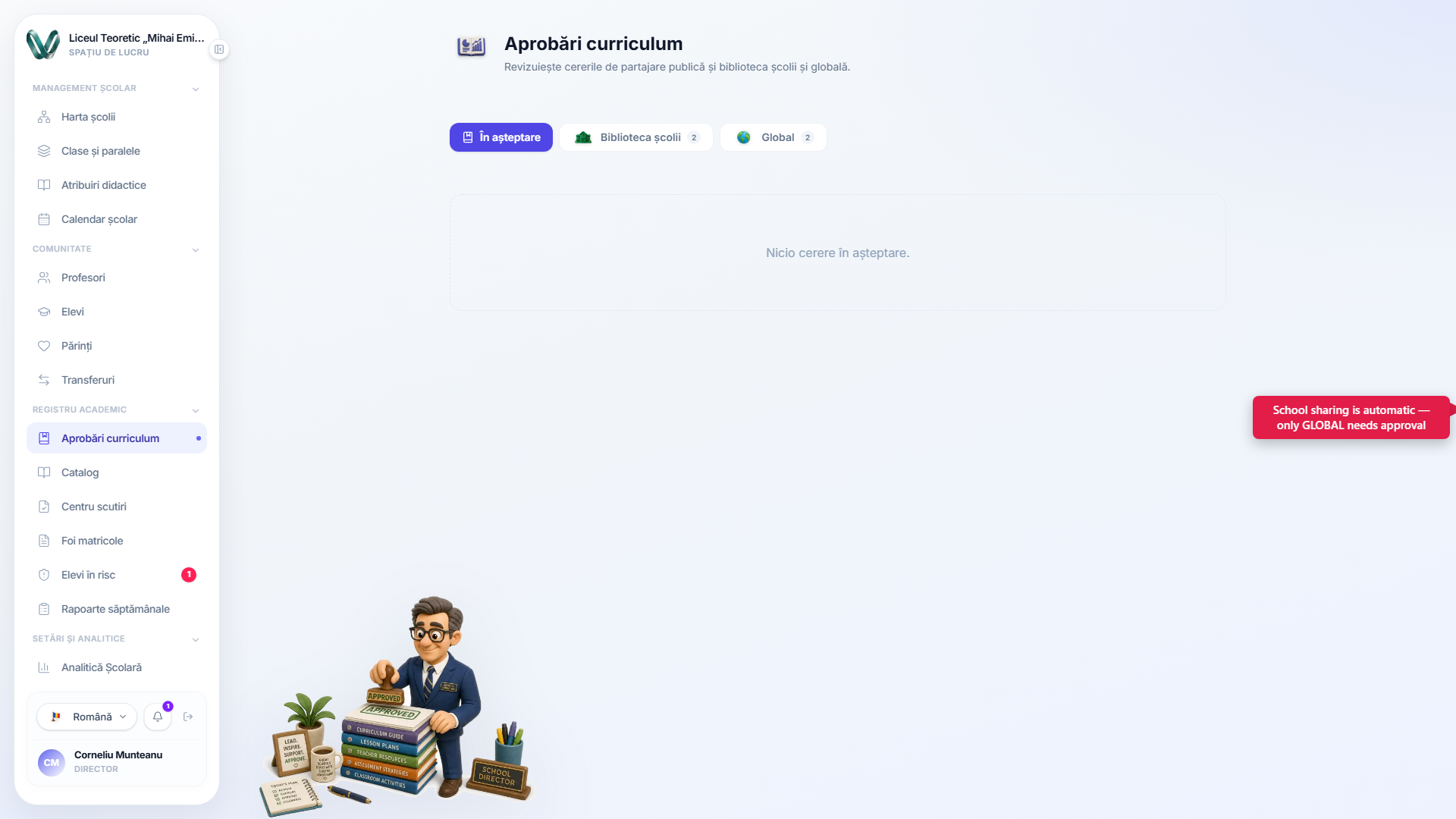 Aprobările curriculumului