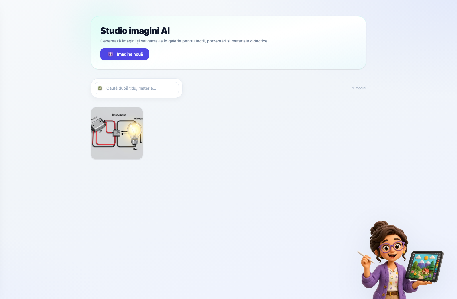 Biblioteca de imagini generate