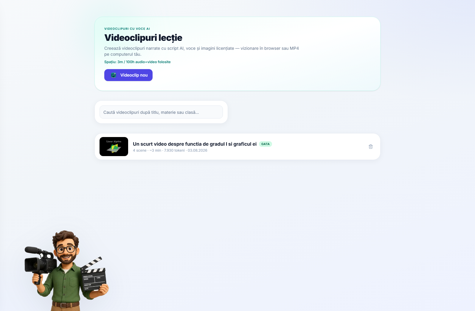 Lista videoclipurilor didactice